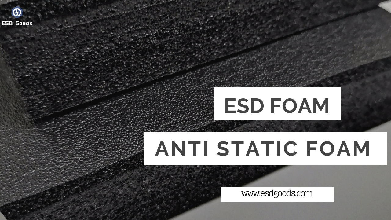 New coming 48pcs 50x50x1cm black foam Anti static shredded foam