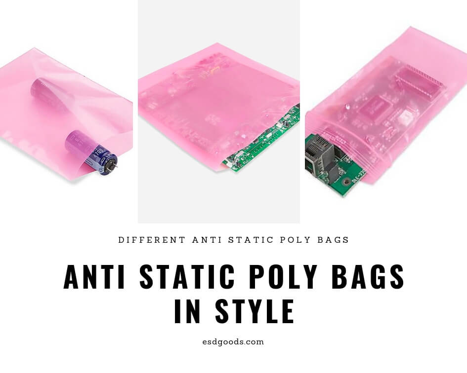 Anti Static Poly Bags｜Pink & Black Flat PE Bags Supplier