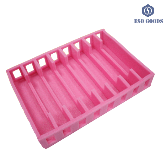EPE 1000x1000x40mm, Black & Pink, Closed Cell Expanded Shadow Foam